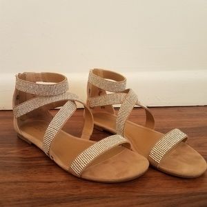 Sparkly Nude Sandals